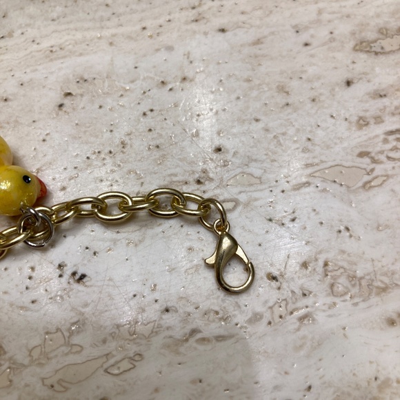 Yellow Duck Charm Bracelet - Picture 2 of 3